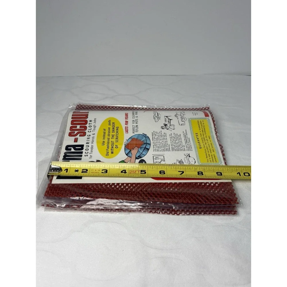 7 Perma Scour Scouring Cloths 100% Nylon Cleaning Teflon Non Scratching NOS 1976